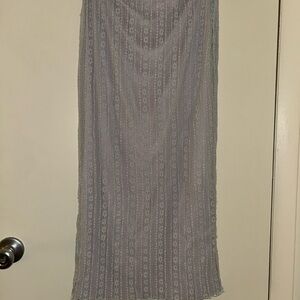 Urban Outfitters Light Purple-Gray Maxi Skirt
